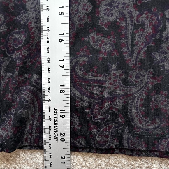 Lauren Ralph Lauren Petites Paisley Long Sleeve Crewneck Tee - Picture 6 of 6